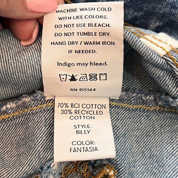 Ladies Boyish by HER Jeans Size‎ 27 Blue Wash Billy Embroidered Button F… - Picture 8 of 11